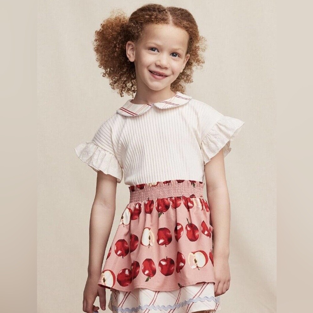 Matilda Jane Apple skirt with matching top and bow